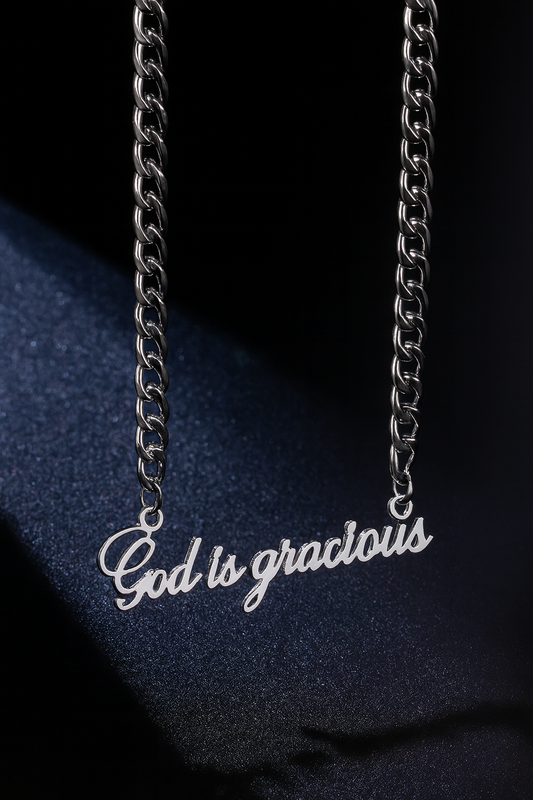 God is Gracious Silver Chain